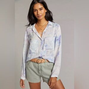 Cloth and Stone Bess Pastel Tie Dye Buttondown Size XS
